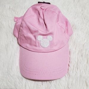 Disney Mickey Mouse Pink and White Cap Hat